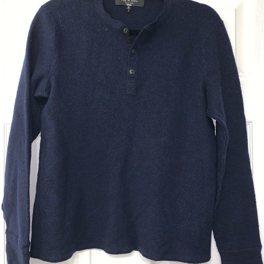 Rag & Bone Merino Wool Three Button Sweater. Very… - image 8